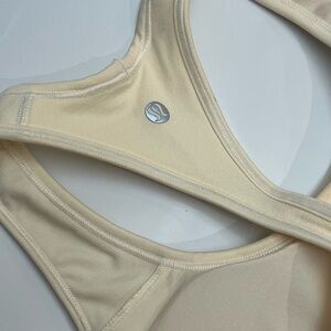 Pastel Pale Yellow Lululemon “ebb street tank” Size 2